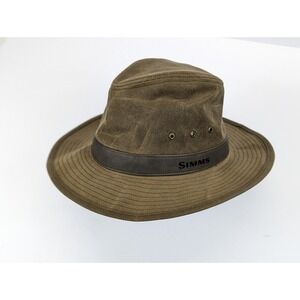 Simms Guide Classic Fishing Hat Brown Driftwood Mens Small Sunhat Outdoor